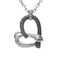 Thumbnail for snake heart pendant necklace