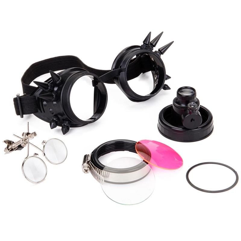 black steampunk goggles