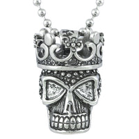 Thumbnail for skull with crown necklace