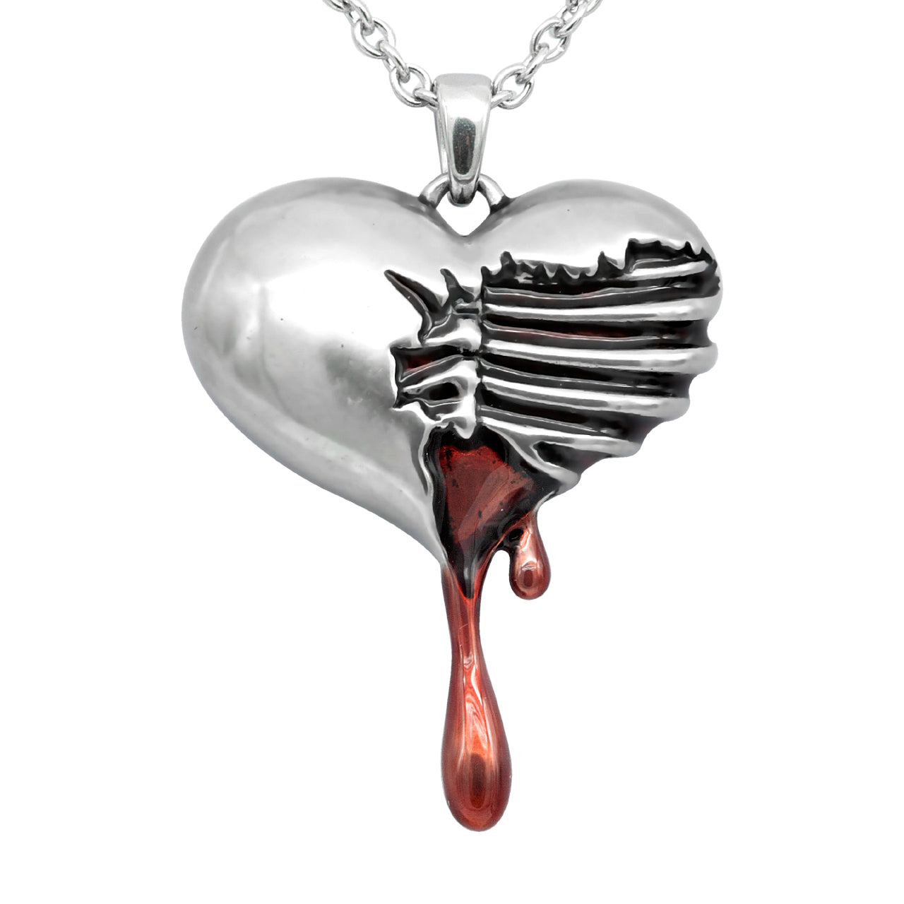 bleeding heart pendant necklace