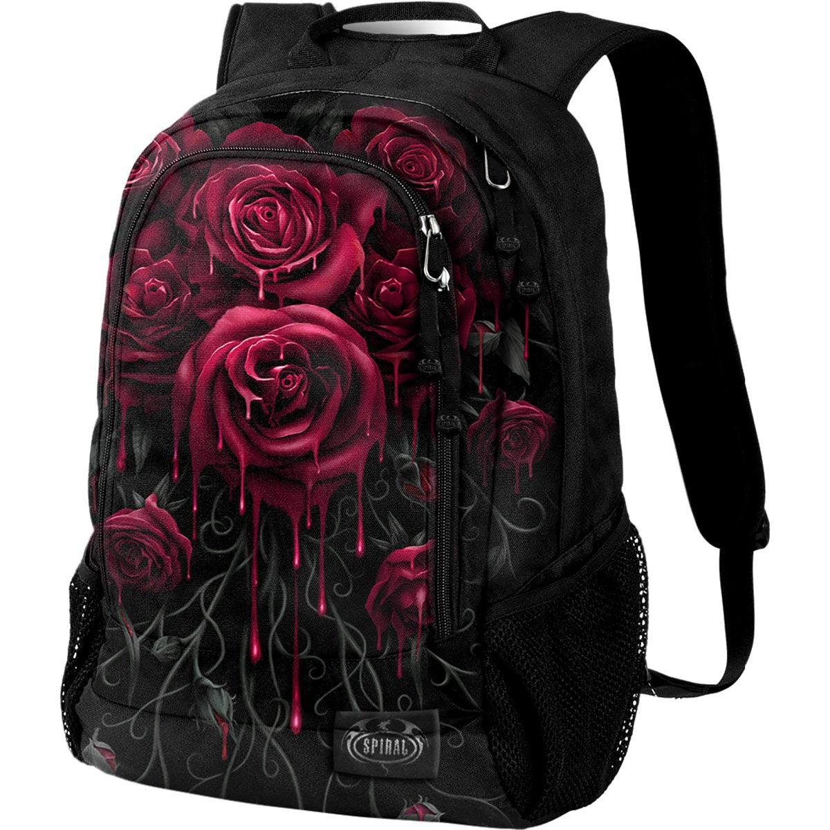blood rose black backpack