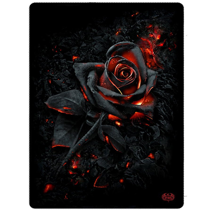 burnt rose fleece blanket