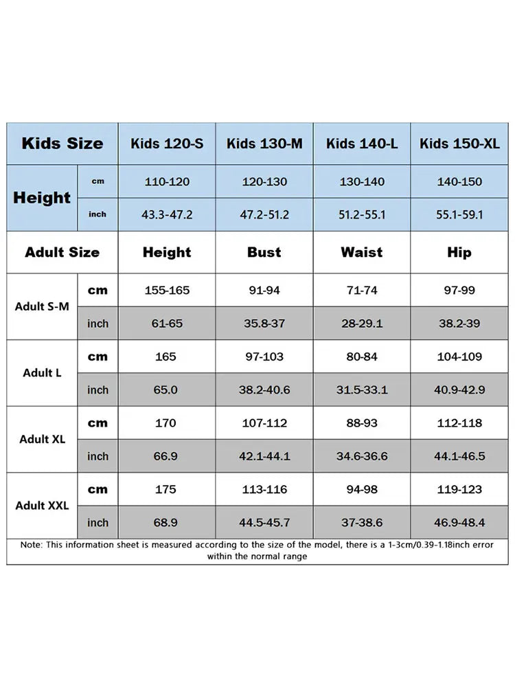 wednesday addams black dance dress costume sizing chart