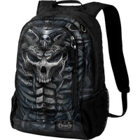 Thumbnail for armored skull black backpack