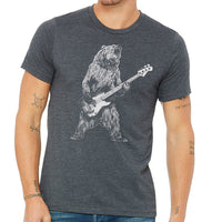 Thumbnail for Bear Playing Bass Guitar Men's T-Shirt