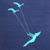 Thumbnail for flying bird swing t-shirt design for women