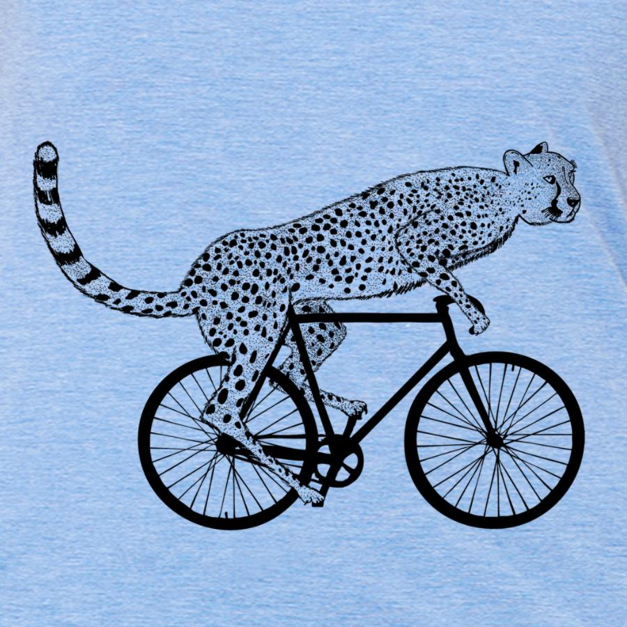 cycling cheetah t-shirt design for women