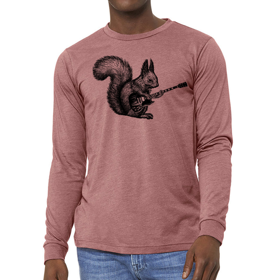 squirrel playing guitar men's t-shirt