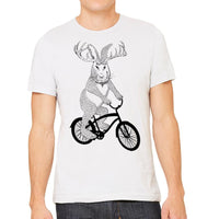 Thumbnail for jackalope on a bike men's t-shirt