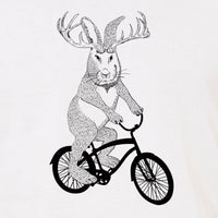 Thumbnail for jackalope on a bike t-shirt design