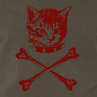 Thumbnail for kitty and cross bones t-shirt design for men