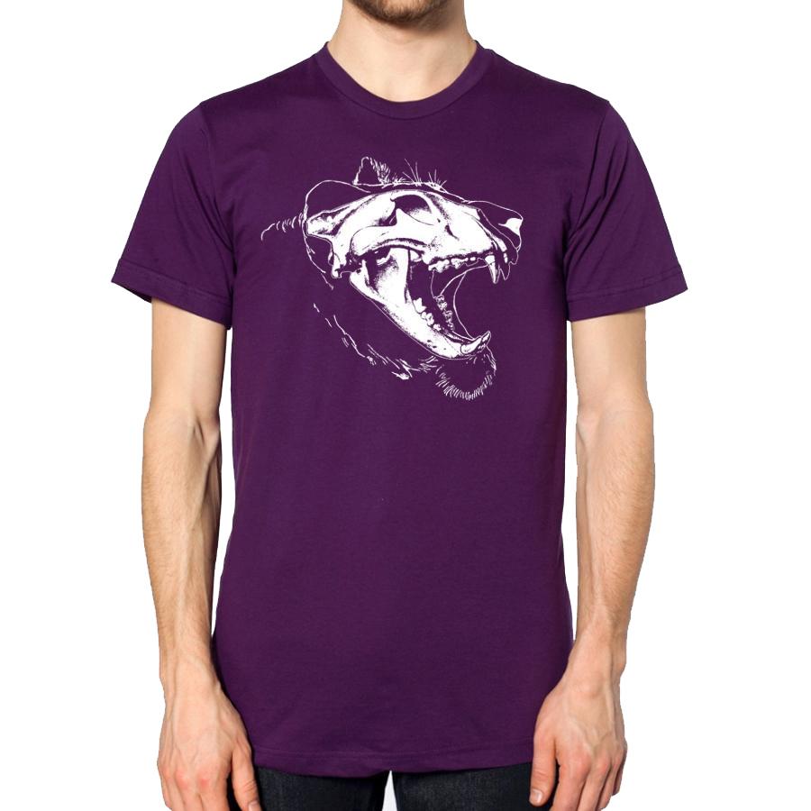 lion skull x-ray t-shirt for men