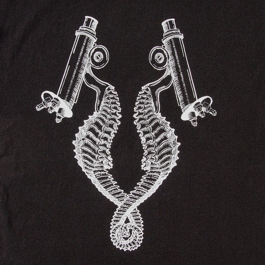 microscope seahorse men's t-shirt design