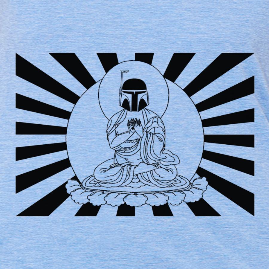 boba fett buddha t-shirt design