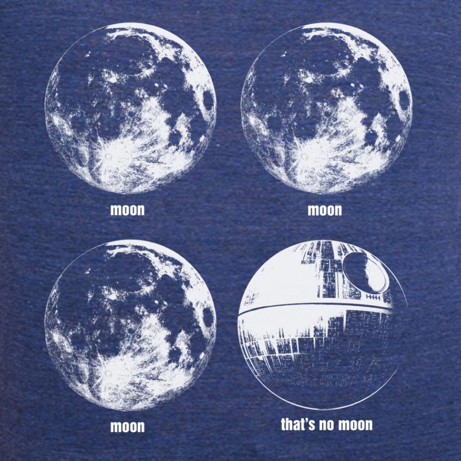 thats no moon death star women's t-shirt design