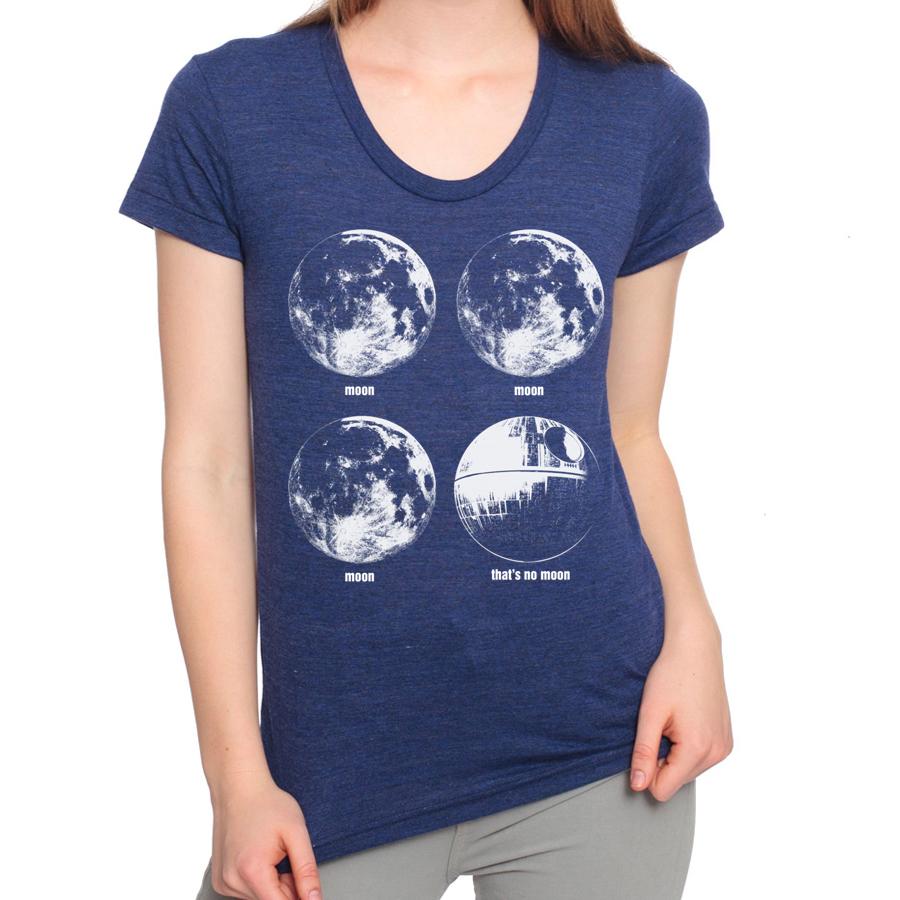 star wars thats no moon death star t-shirt for women