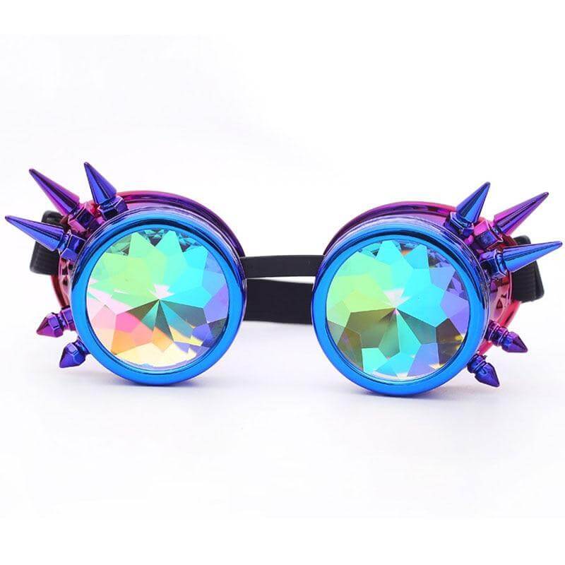 purple ice cyber goth rave goggles