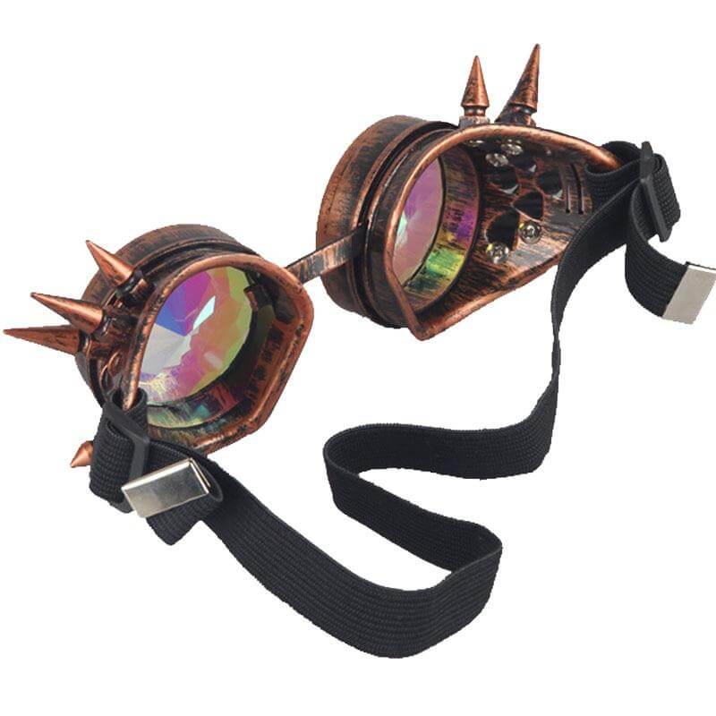 pink cyber goth rave goggles