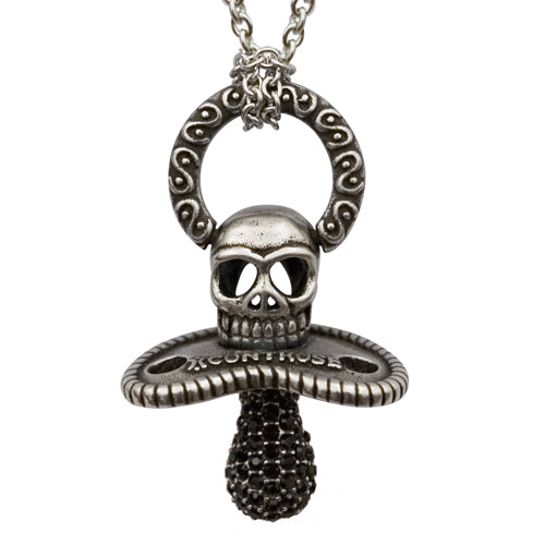 skull pacifier necklace
