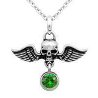 Thumbnail for winged skull necklace