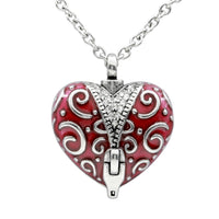 Thumbnail for zipper heart pendant necklace