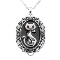 Thumbnail for portrait frame cat pendant necklace