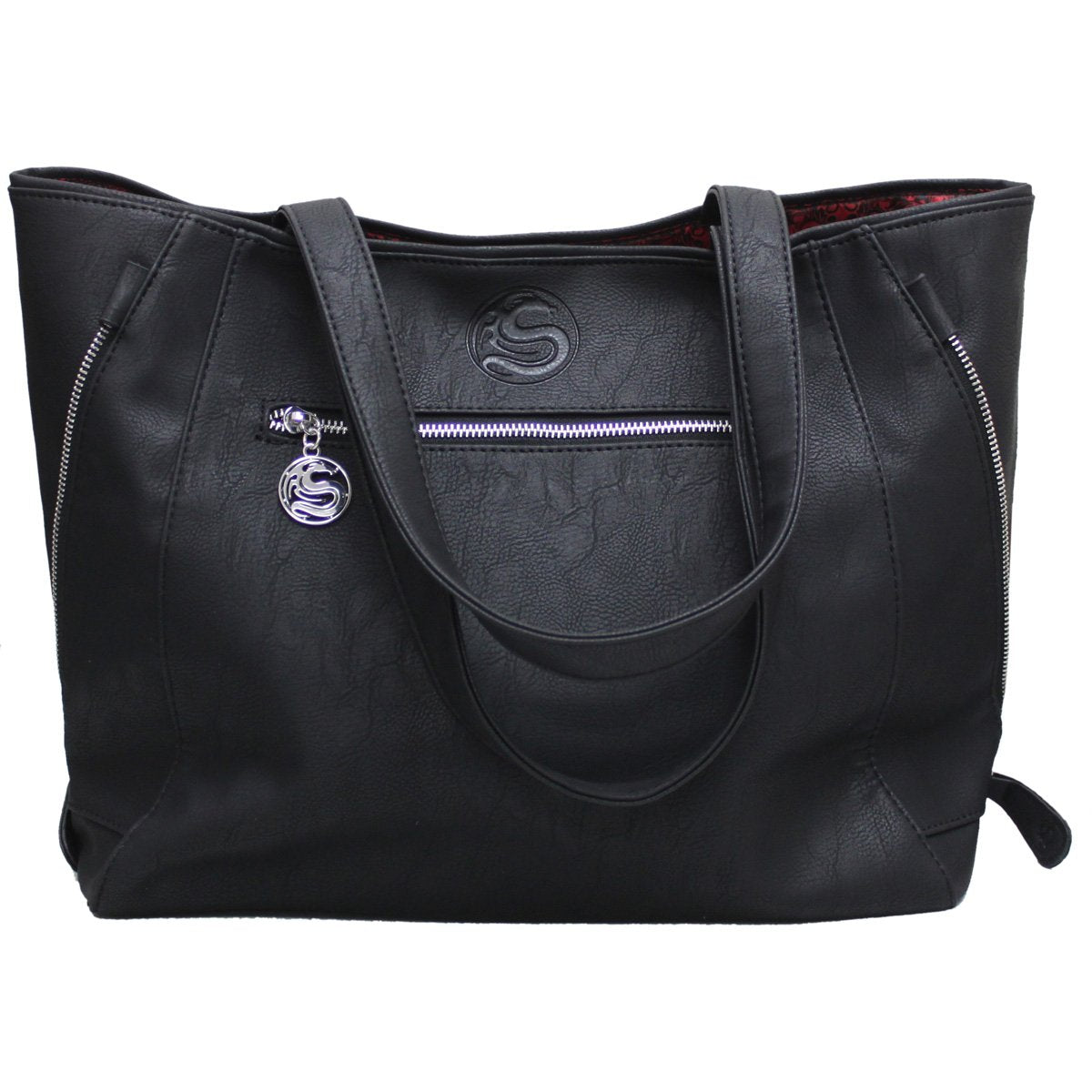 gothic black cats handbag for women