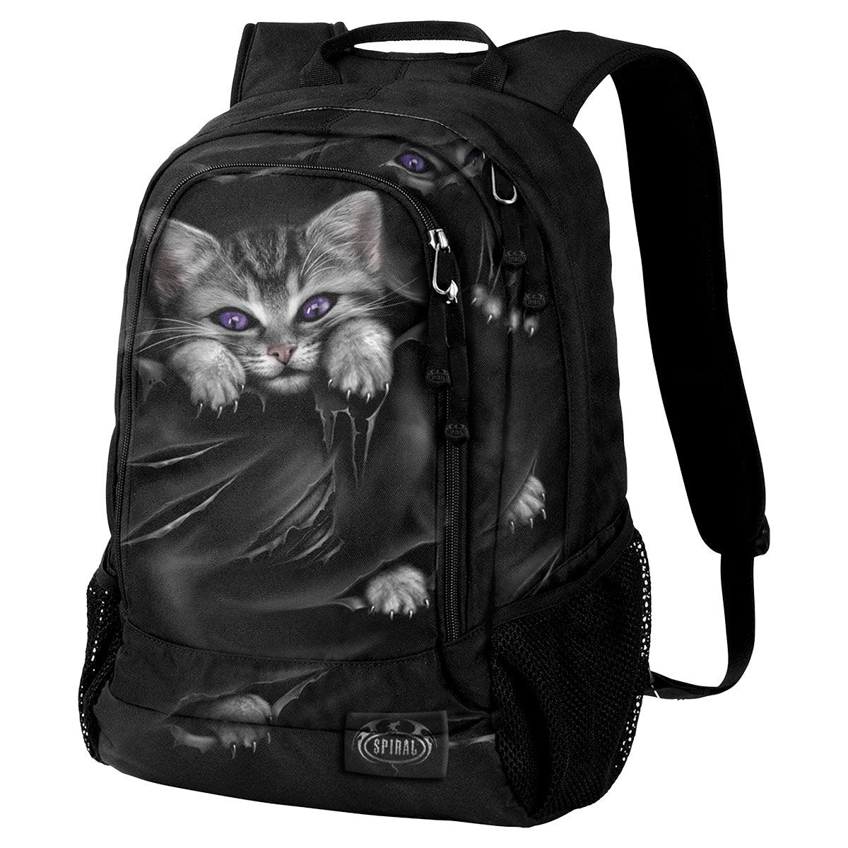 goth kitten black backpack