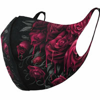 Thumbnail for unisex bleeding roses gothic protective face mask