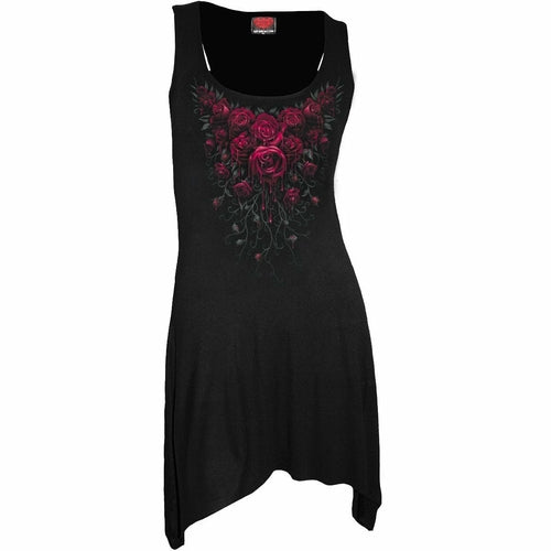 bleeding roses goth cami dress