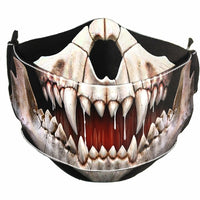 Thumbnail for canine skull unisex gothic face mask