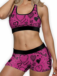 Thumbnail for pink goth sports bra