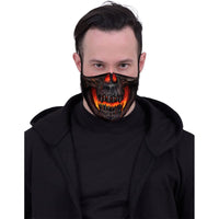 Thumbnail for unisex lava skull gothic face mask