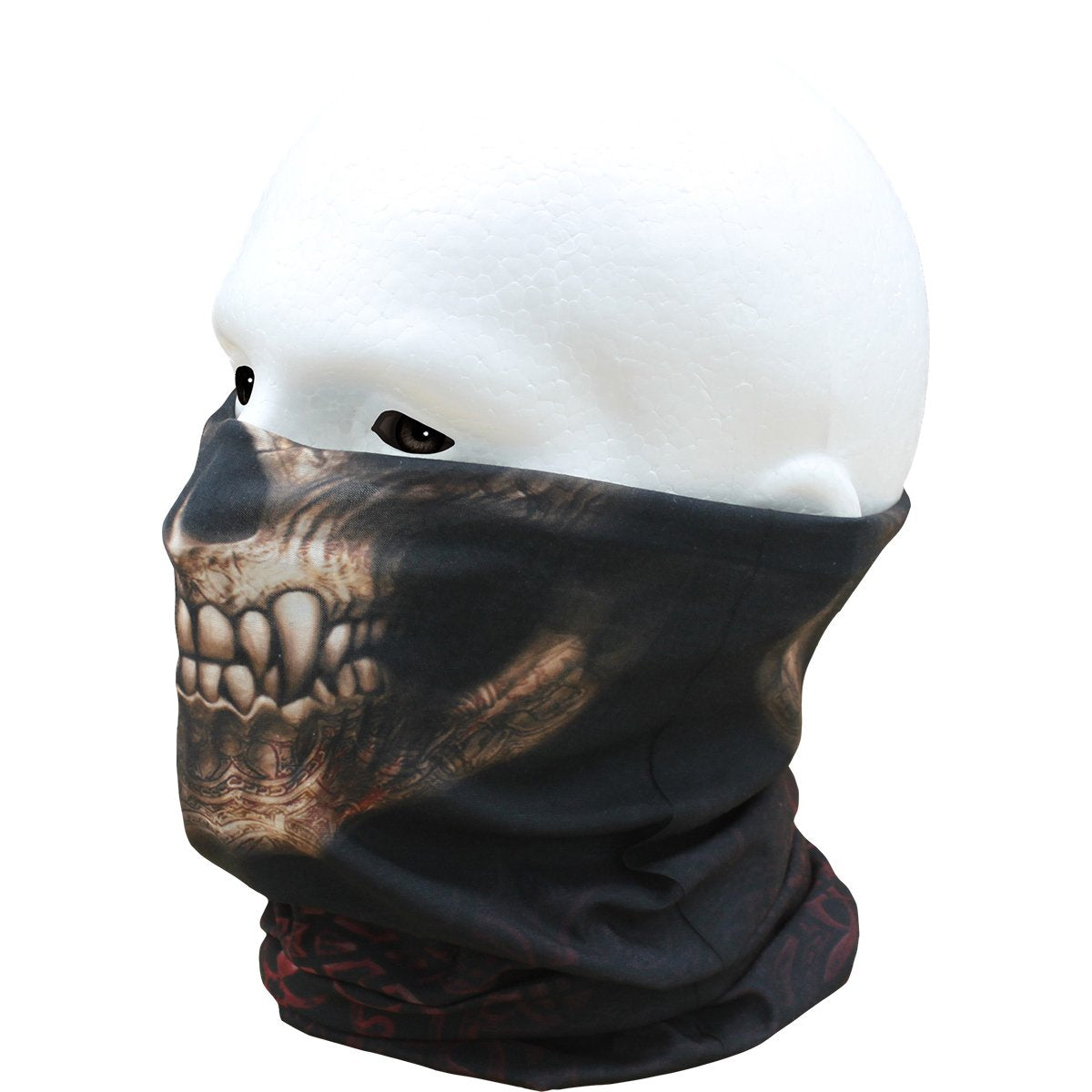 goth skull face wrap