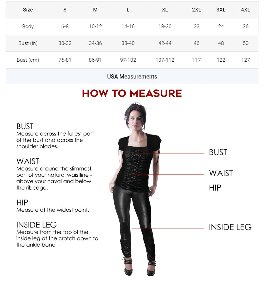 zipper mouth shirt sizing chart