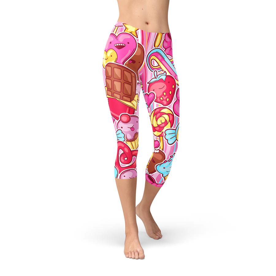 candy capri leggings