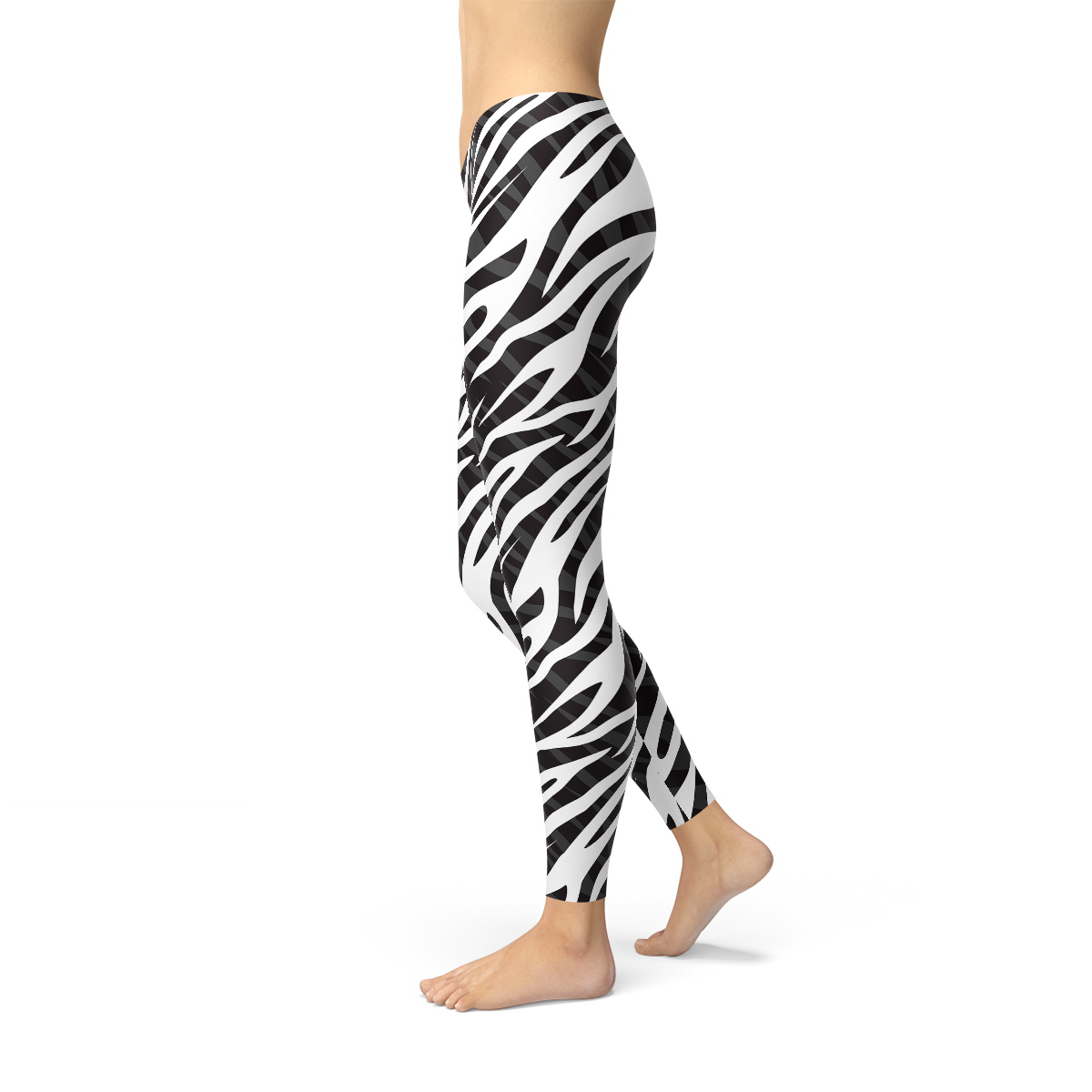 zebra print spandex pants