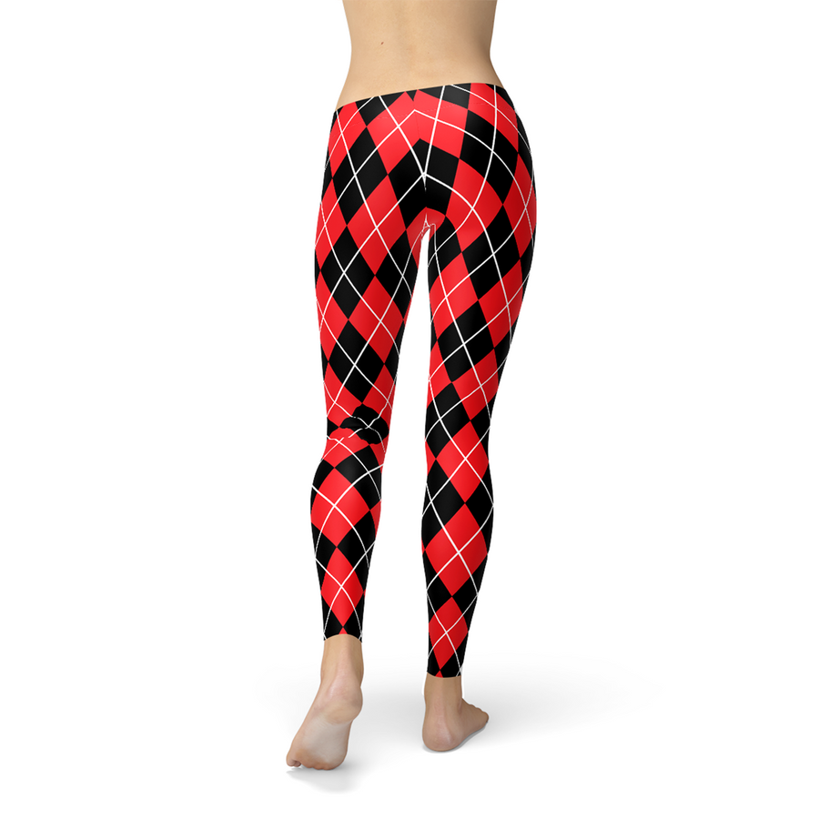 harley quin argyle print pants