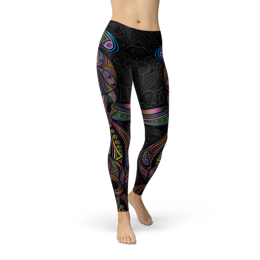 sugar skull leggings