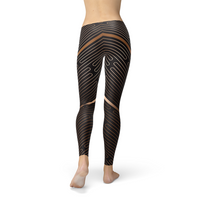 Thumbnail for workout leggings with lines on the side