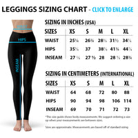 Thumbnail for gold mermaid scale leggings sizing chart