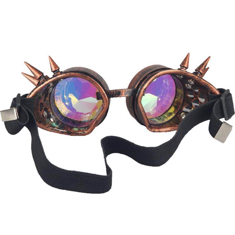 purple and black cyber goth rave goggles