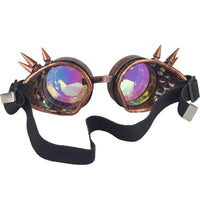 Thumbnail for purple and black cyber goth rave goggles