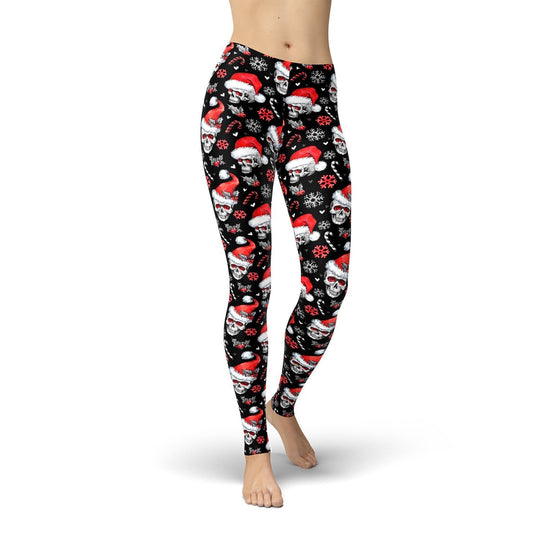 Santa 2025 skull leggings