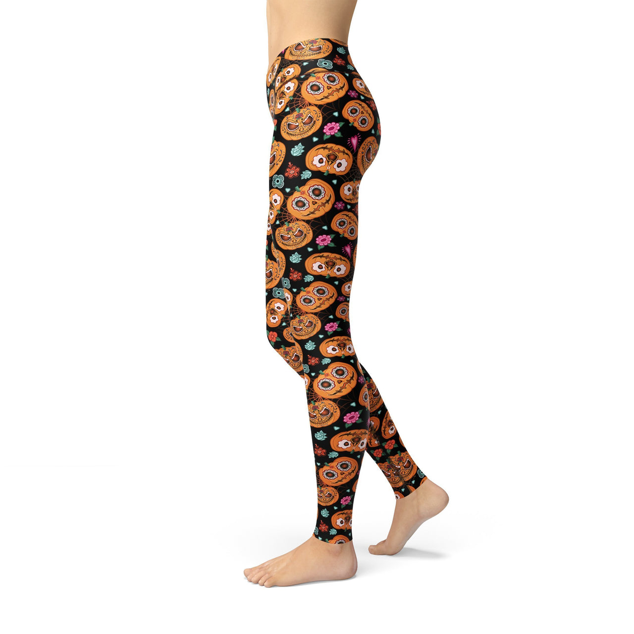 pumpkin yoga pants