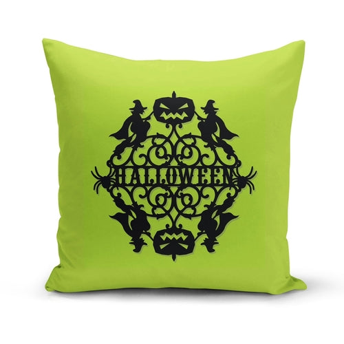 green goth pillow cover
