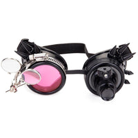 Thumbnail for light pink lens steampunk goggles
