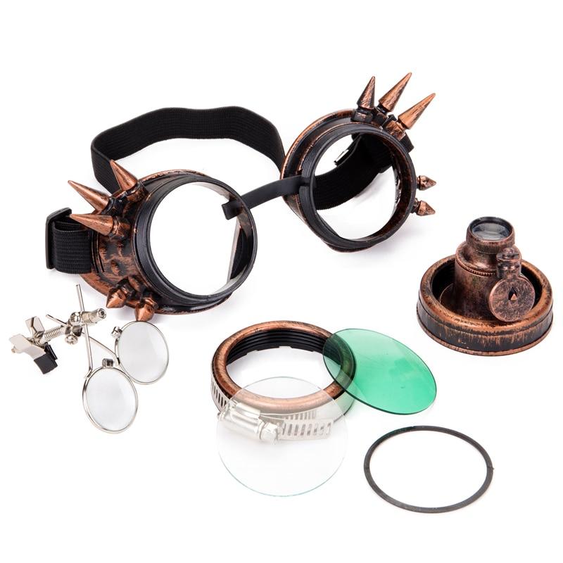 bronze steampunk goggles